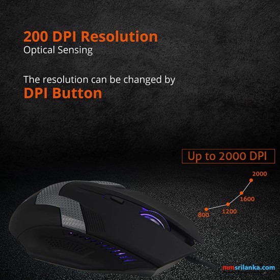 Meetion MT-M940 LED Backlit Gaming Mouse (6M)